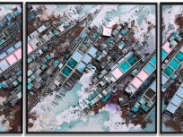 Exposition Technosphere d'Hendrik Czakainski à la galerie Wallworks