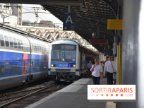Inauguration du Train des Arts à la gare de l'est