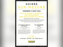 SUR-MESURE : CYCLE MODE ET CINEMA : LES COULISSES DES MAGAZINES DE MODE