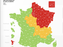 Carte de France du déconfinement par département le 4 mai 2020
