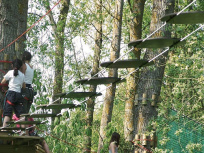 Le parcours accrobranche de la base de loisirs d'Etampes