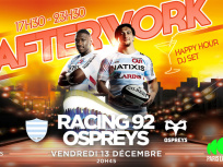 Racing 92-Ospreys à Paris La Défense Arena en Champions Cup 