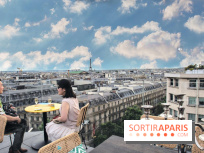 Roland-Garros 2021 sur le toit des Galeries Lafayette Haussmann à Paris