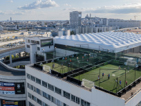 Inauguration du Five Paris 18, le complexe de foot à 5 sur les toits de Paris