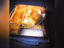 La recette du Croque-Monsieur Polenta Jambon Fromage d’Eric Frechon