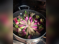 La recette des navets daikon et radis japonais cuits au four de Bruno Doucet