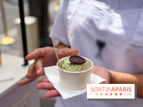 Une célèbre maison de mode distribue des glaces italiennes gratuites sur une terrasse à Paris