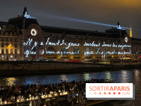 Quelle est cette projection lumineuse sur le musée d'Orsay ?
