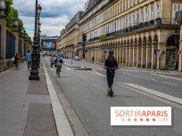 Visuel Paris rue de Rivoli trotinette