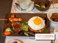 Djakarta-Bali : nasi goreng special (riz sauté à l'indonésienne et saté ayam)