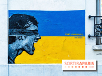 Le monde du street art se mobilise pour l'Ukraine à Paris, les photos