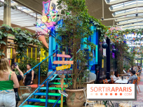 Un bar à glaces et un dessert dans un train de la Félicita