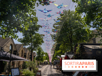 Le ciel de cerfs volants à Bercy Village 