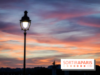 Visuels Paris - Lampadaire - Coucher de soleil
