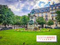 Visuels Paris - jardin solitude alexandre dumas place 17e arrondissement Malesherbes