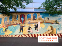 Le Cirque de la Fraternité, fresque de street art à Pigalle