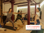 At Aûm, studio de yoga et espace de coworking dans le 20e