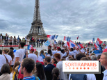 Athlètes et flambeau de Paris 2024