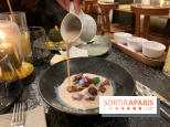 Ma Dame, le restaurant de l'hôtel Marignan Champs-Elysées - Bouillon châtaignes guanciale ricotta