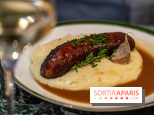 Le Bistro des Livres, le restaurant français pour les amoureux des bouquins -  saucisse purée 