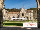Les Chasses, le restaurant insolite avec une superbe terrasse à l'Abbaye des vaux de Cernay dans les Yvelines