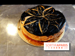Aki Boulangerie : nos photos de sa galette des rois au sésame noir - Galette Aki Boulangerie 3