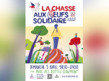 Secours populaire - Chasse aux oeufs solidaires 2026 - Affiche (1)