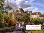 La terrasse du Moulin de Nemours, la guinguette estivale en bord de Loing 77