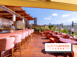 La terrasse en rooftop du Kinugawa à l'hôtel Sax Paris 7e