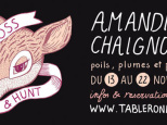 Amandine Chaignot et Table ronde lancent les dîners de chasse