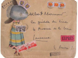 Enveloppe-collage de Jacques Prévert