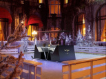 dîner sur la patinoire du Plaza Athénée