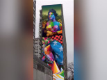 Street art : une Joconde de 50m signée Okuda dans le 13e