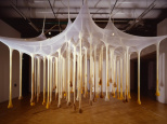 Erneto Neto We stopped just here at the time, exposition Fruits de la Passion Centre Pompidou
