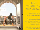 Yoga gratuit sur le toit du BHV avec Lolë