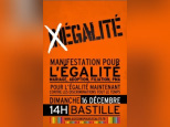 Manifestation pour l'égalité à la Bastille