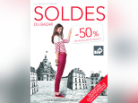 Coup d'envoi des soldes avec Victoria Abril au BHV Hommes