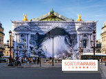 JR réinvente la façade du Palais Garnier - Opéra de Paris : installations et projections gratuites