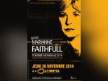 Marianne Faithfull en concert à l’Olympia de Paris en 2014 pour ses 50 ans de carrière 