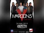 Maroon 5 en concert au Zénith de Paris en mai 2015