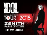 Billy Idol en concert au Zénith de Paris en juin 2015