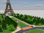 Roland Garros dans la ville 2015 au pied de la Tour Eiffel