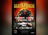 Five Finger Death Punch en concert à l’Olympia de Paris en novembre 2015