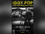Iggy Pop en concert au Grand Rex de Paris en mai 2016