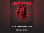 Airbourne en concerts au Trianon de Paris en décembre 2016