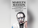 Marilyn Manson en concert à  l’Arena Bercy de Paris en novembre 2017