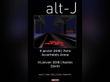 Alt-J en concert à l'Arena Bercy de Paris en 2018