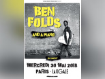 Ben Folds and a piano en concert à La Cigale de Paris en mai 2018