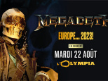 Megadeth concert Paris Olympia 2023
