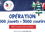 OPÉRATION "3000 JOUETS POUR 3000 SOURIRES" : COLLECTE DE JOUETS NEUFS POUR LES ENFANTS DU SECOURS POPULAIRE DE PARIS